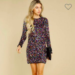 Multicolor Sequin Dress size Medium